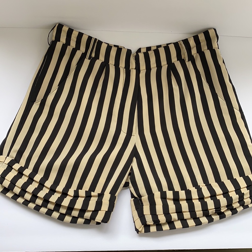 ALEX & ELI short set 2 silk striped designer brand blazer BETTLEJUICE - Picture 7 of 13